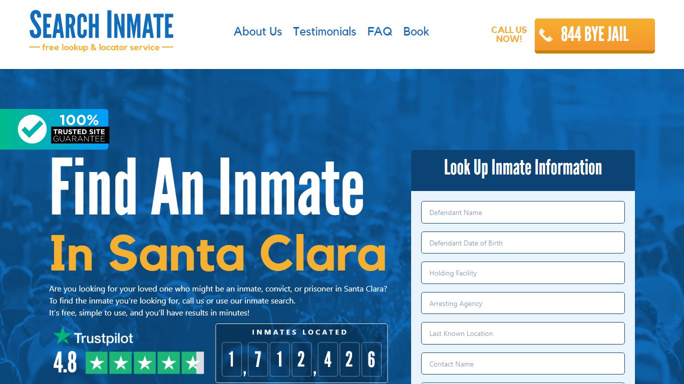 Find An Inmate in Santa Clara, California – SearchInmate.com